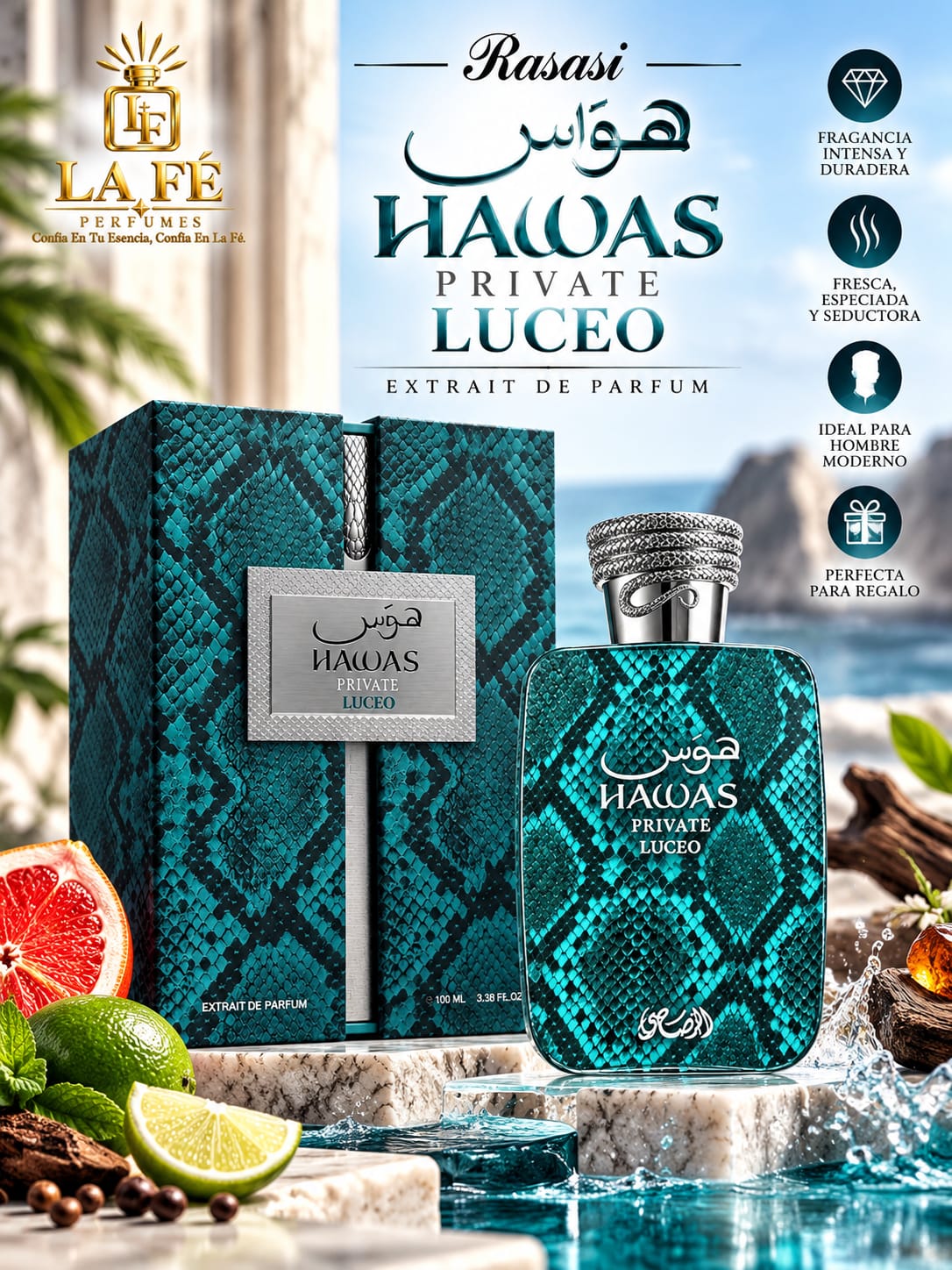 Rasasi Hawas Private Luceo 100ml EXTRACTO De PARFUM Man